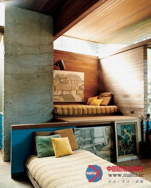 混凝土和木头建造的Ray Kappe私人住宅