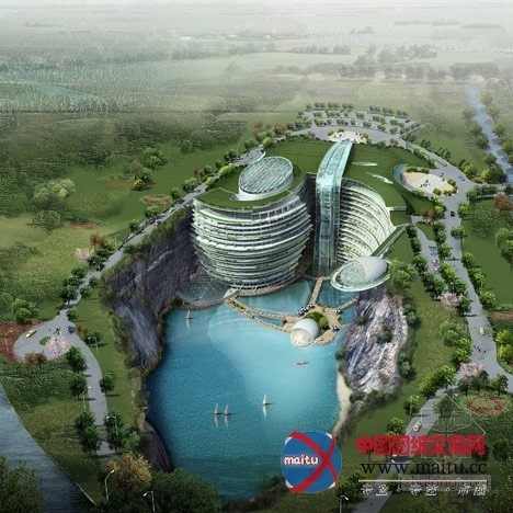中国将建世界最大水中洞穴酒店——上海松江酒店