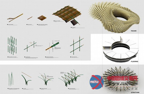 john naylor设计的“竹制lakou”房赢得福斯特奖