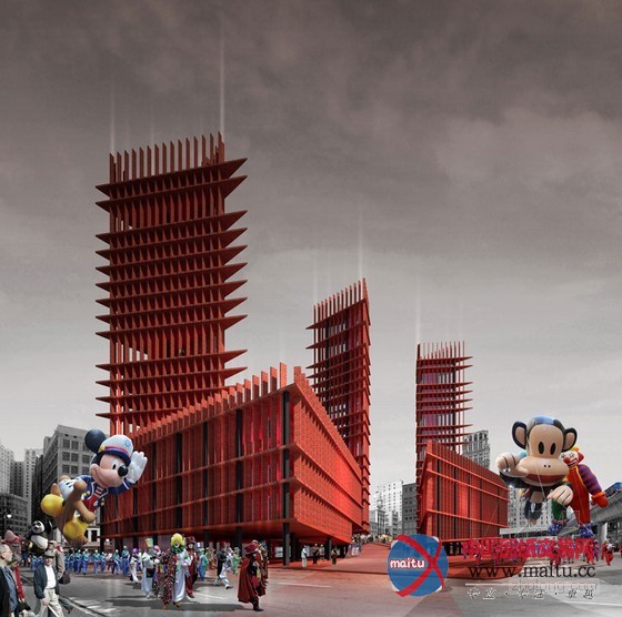 davide marchetti设计的美国底特律标志性建筑概念方案