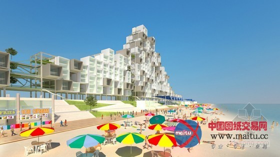 Michael Sorkin Studio设计的纽约滨水住宅