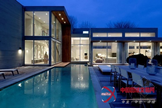 纽约东汉普顿典雅奢华住宅设计