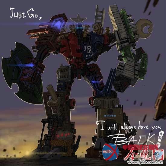 学子设计变形金刚 校园建筑拼出“擎天柱”