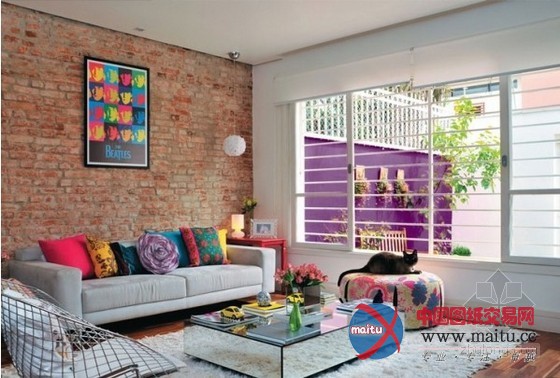 巴西色彩艳丽的住宅装修 将色彩进行到底