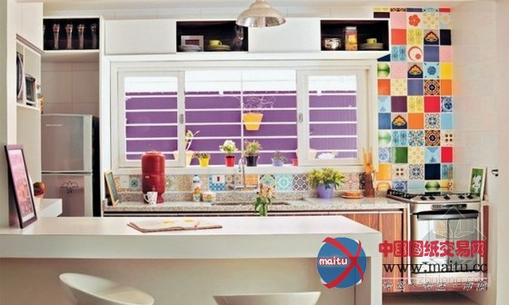 巴西色彩艳丽的住宅装修 将色彩进行到底