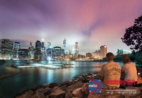 archie等设计的纽约水上漂浮过滤设施+pool