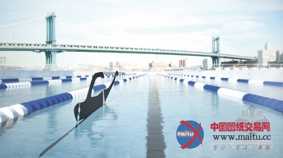 archie等设计的纽约水上漂浮过滤设施+pool