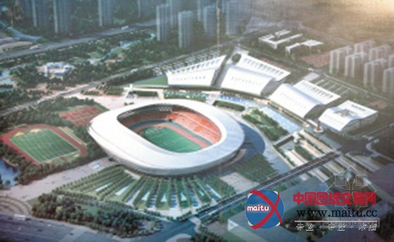 徐州奥体中心钢结构完工 开始室内装修