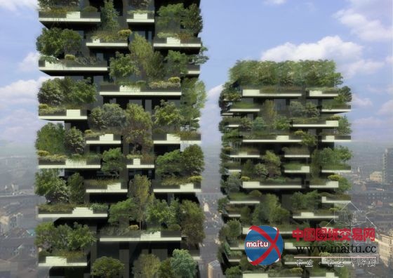 米兰打造垂直森林双子塔楼:浇灌使用生活污水