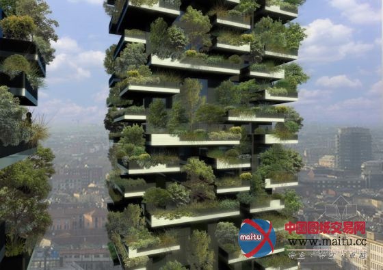 米兰打造垂直森林双子塔楼:浇灌使用生活污水