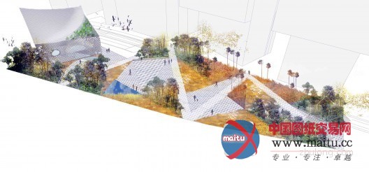 MODU设计的悉尼“开放交流”式图书馆广场