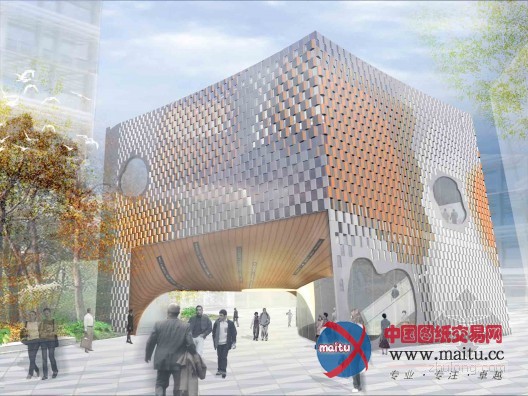 MODU设计的悉尼“开放交流”式图书馆广场