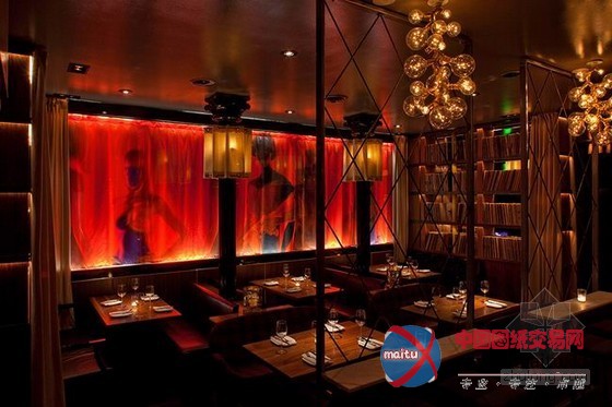 美国加利福尼亚州酒吧设计 与众不同的另类摇滚库