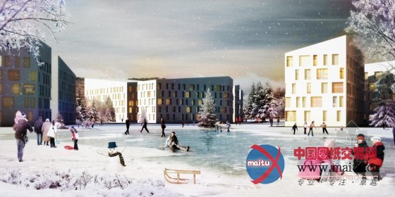 de Architekten Cie.设计的2020俄罗斯Odintsovo生态城提案