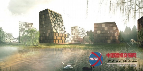 de Architekten Cie.设计的2020俄罗斯Odintsovo生态城提案