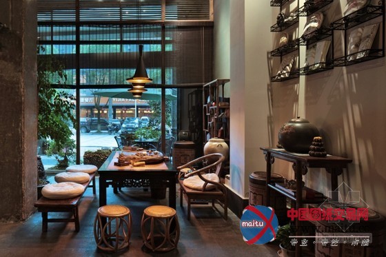 中国韵调的静谧空间 茶馆设计