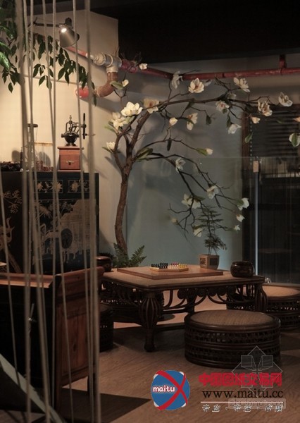 中国韵调的静谧空间 茶馆设计