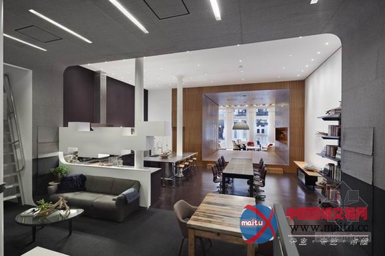 纽约570平方米的豪华阁楼公寓设计