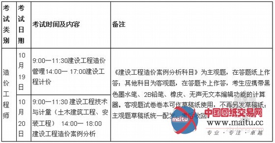吉林2013年造价师报名时间:8月3日-8日