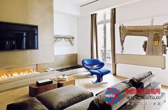 法国巴黎公寓设计 空间充满艺术气息