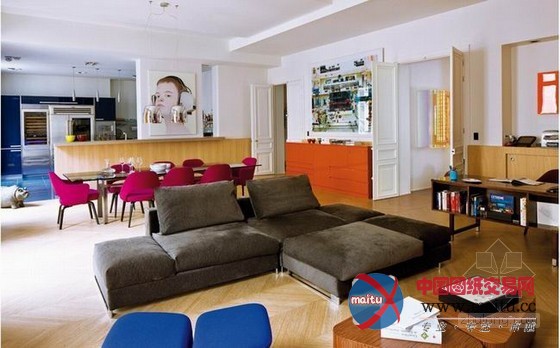 法国巴黎公寓设计 空间充满艺术气息