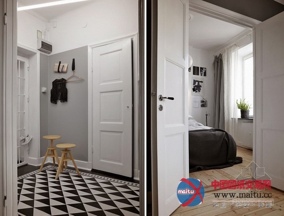 简约大方的47㎡公寓设计 软装搭配丰富