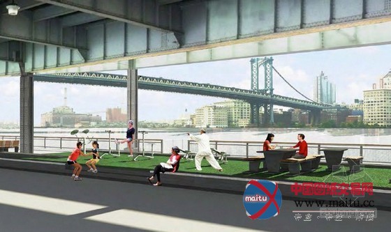 SHoP Architects设计的纽约新东河水前广场