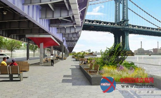 SHoP Architects设计的纽约新东河水前广场