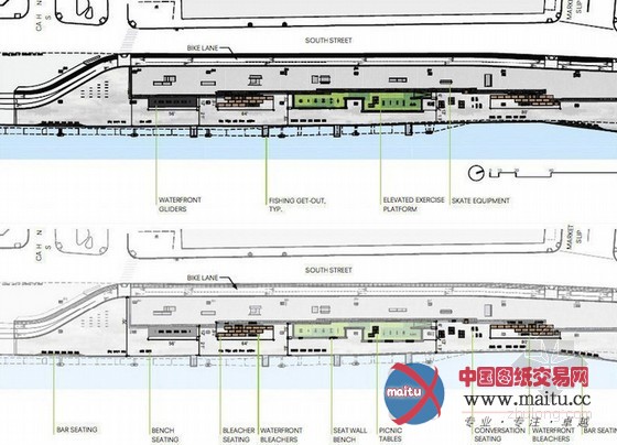 SHoP Architects设计的纽约新东河水前广场
