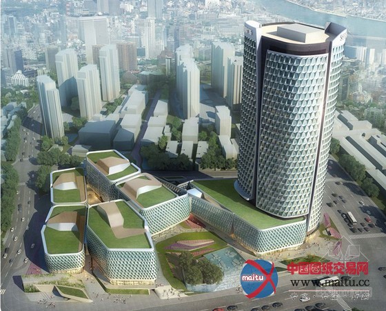 UNStudio设计的上海SOHO海伦广场塔