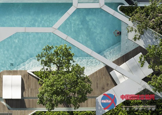 TROP设计的曼谷屋顶泳池