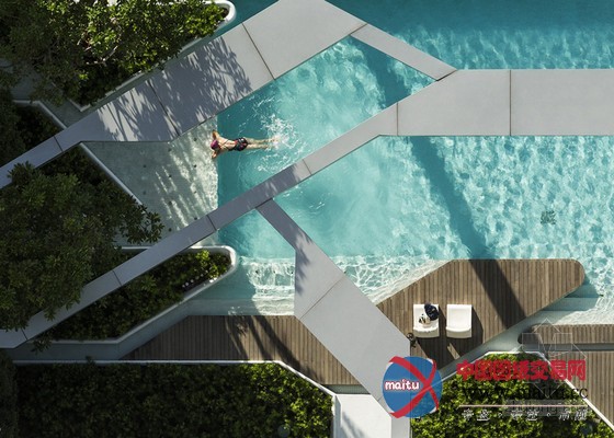 TROP设计的曼谷屋顶泳池