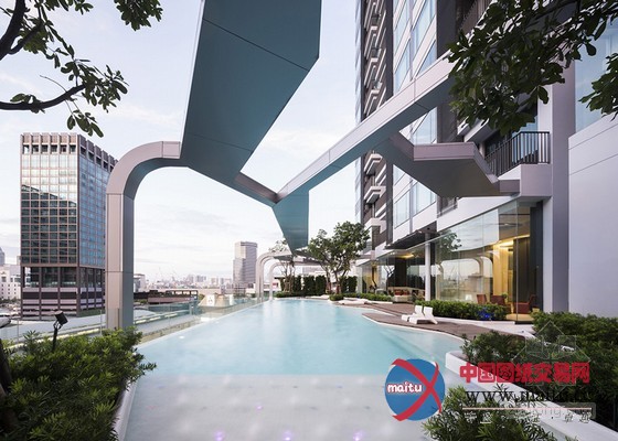 TROP设计的曼谷屋顶泳池