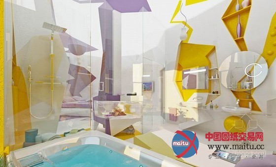 前卫概念浴室设计 被指又土又黄让人傻眼