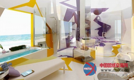 前卫概念浴室设计 被指又土又黄让人傻眼
