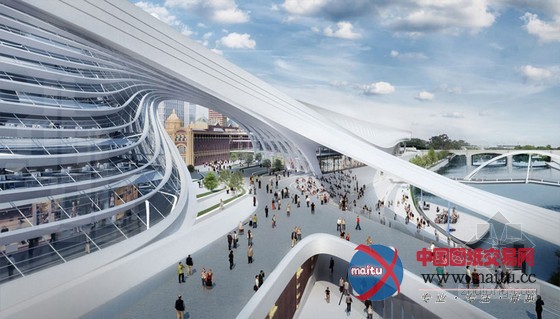 扎哈·哈迪德设计的墨尔本弗林德斯火车站