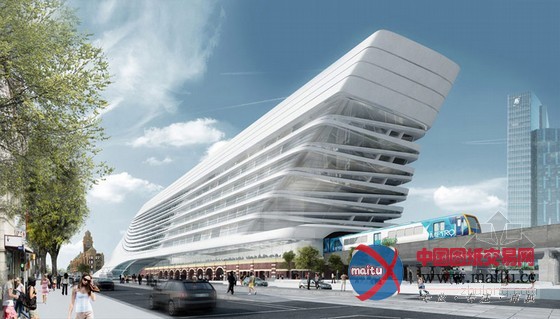 扎哈·哈迪德设计的墨尔本弗林德斯火车站