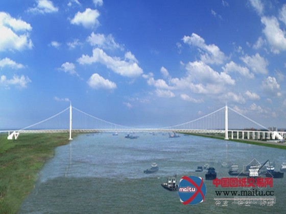 洞庭湖开建世界级悬索桥 主跨1480米