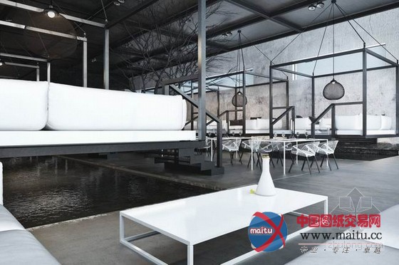 黑白装饰Cube餐厅设计 神秘又充满诱惑