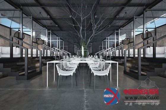 黑白装饰Cube餐厅设计 神秘又充满诱惑