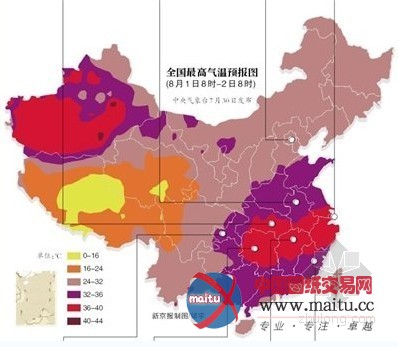 全国烧烤模式南方提前供暖 湖北8月上旬高温继续