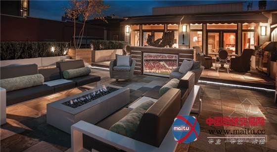 奢华的屋顶露台