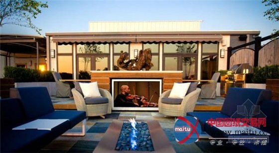 奢华的屋顶露台