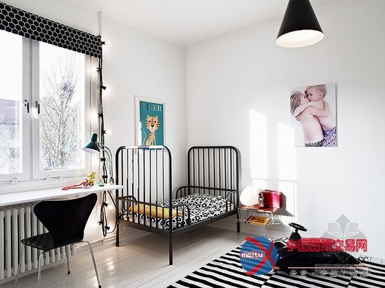 北欧风的大户型住宅 效果杂而不乱