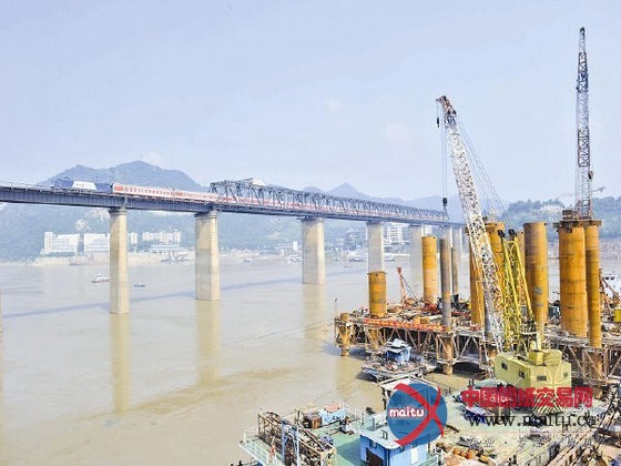 渝黔铁路在建白沙沱特大桥将建4D模型