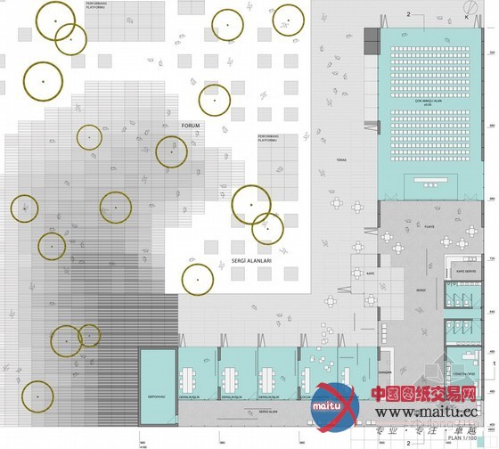 Ziya Imren Architects设计的土耳其Litterfall社会文化中心方案