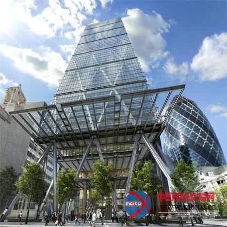 Rogers Stirk Harbour + Partners联合设计的伦敦225米摩天大楼