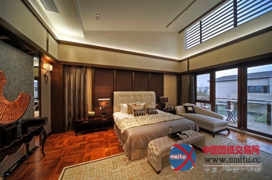 奢华大气的苏州太湖高尔夫山庄别墅样板房装修设计