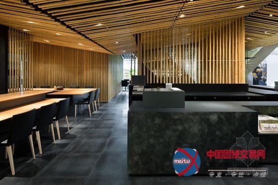 隈研吾设计的东京竹林jugetsudo kabukiza餐厅