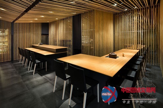 隈研吾设计的东京竹林jugetsudo kabukiza餐厅